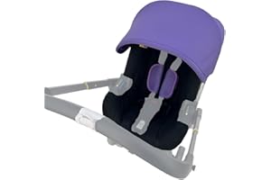 Feliliber Stroller Accessory Washing Kit Textile Set, Colorful Canopy & Water Resistance Soft Cushion Compatible with DOONA CAR SEAT Strollers (Noble Purple)