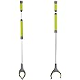 DMI Reacher Grabber Tool for Elderly, Disabled or After Surgery Recovery, Claw Grabber, Reaching Assist Tool, Trash Picker, Hand Gripper, Arm Extension, 43 Inches, Two Handed Twist and Click