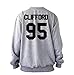Noonew Women's Clifford Tattoos Sweatshirt Medium Grey
