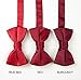 Spring Notion Boys' Satin Zipper Neck Tie with Gift Box Medium Burgundy