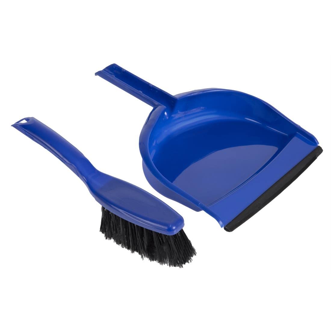 JANTEX Dustpan and Soft Bristle Brush Set, Blue, 250 (H) x 260 (W) x 340 (D) mm