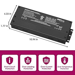 Emitever 192W Dimmable LED Driver, 24V 5-in-1