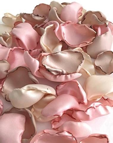 Blush pink ivory and champagne 200 flower petals wedding decor wedding aisle decor baby shower decor bridal shower decor