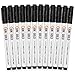 June Gold 32 Black Dry Erase Whiteboard Markers, Fine/Bullet Tip, Slim Barrel, Low Odor & Vivid Lines