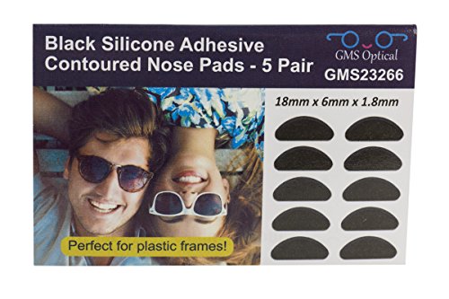 image for Gms Optical® 1.8mm Anti-Slip Adhesive Contoured Soft Silicone Eyeglas