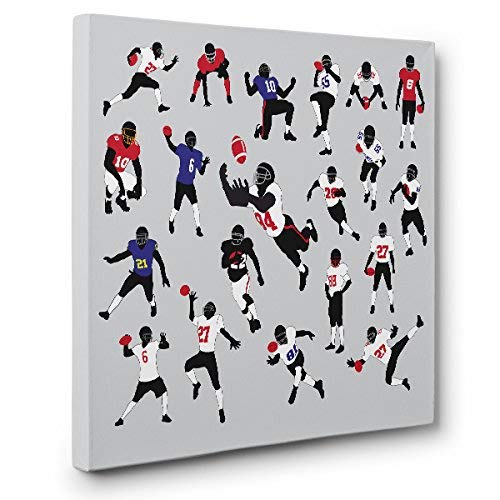 Football Player CANVAS Wall Art Home Décor Handmade