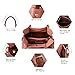 AB Earth 3 Pieces Women Hobo Handbag PU Leather Totes Matching Wallet Satchel Shoulder Bag, M898 (Pink)