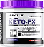 GenOne Nutrition- Oxy Lean Keto-FX- Ketosis, Ketones for Ketogenic Diet, Supports Energy Boosting, Endurance and Focus, Delicious Taste (15 Servings) (Fresh Berries)