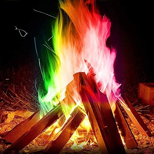 Gojiny Magic Neon Flames Fire Magic Tricks Bonfire Camp Fire Colorful Flame Powder Games Toy