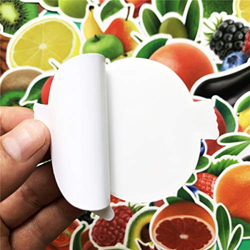 100PCS Colorful Fruits Vegetables Stickers Waterproof Laptop Stickers Car Bicycle Suitcase Computer Water Bottle Mobile Phone Stickers DIY Decals for Kids (Fruits 100)