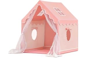 Midook Princess Tent for Girls,Kids Play Tent,Play Tents for Kids Indoor and Outdoor Large Playhouse (Dream Cottage Tent)