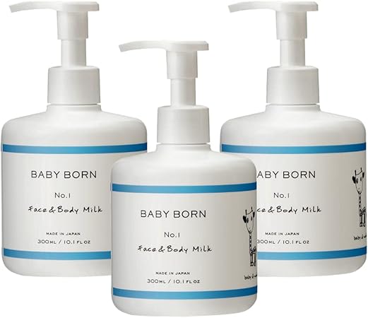 Amazon Co Jp Baby Born ベビーボーン Face Body Milk 3個セット ベビーローション 乳液 赤ちゃん 子供 東原亜希 高橋ミカ 無添加 Health Personal Care