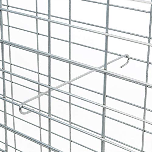 Toolerando Gabione Steinkorb Gabionenzaun Gitterkorb Steinkorb Drahtkorb, 100 x 80 x 30 cm, inkl. Distanzhalter – Bild 6