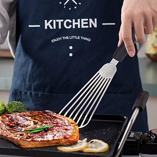 Fish Spatula, Kmeivol Stainless Steel Slotted Turner, Fish Turner