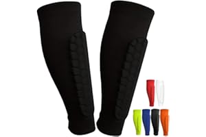 VIDSPL Soccer Shin Guards Shin Pads for Kids Youth Adult, Calf Compression Sleeve with Honeycomb Pads, Lightweight Calf Protective Soccer Gear for Football Baseball Boxing