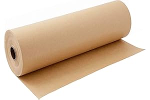 PONGHEI Brown Kraft Paper Roll 12" x 100ft (1200 Inch) for Gift Wrapping Packing, Brown Paper for Arts Crafts, Kraft Paper for Bulletin Board Poster Christmas