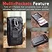 Hengwin Belt Case with Belt Clip Belt Holder Pouch Leather Cell Phone Holster with Belt Loop