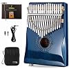 MOOZICA Kalimba Électro-Acoustique K17K-EQ – Bois Koa Massif 17 Touches – Capteur Hi-Fi + Câble Jack 6.35 Mm