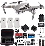 DJI Mavic Pro Platinum Fly More Combo Travel Bundle: Extra 2 Batteries, Professional Case and More