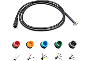 HUDAMZKY Ebike Extension Cable 2pin/3pin/4pin/5pin/6pin Julet Female/Male Single Head DIY Waterproof Line for Electric Motorbike Kit Light Throttle Ebrake Display