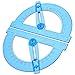 Boao 2 Pack Plastic Swing Arm Protractors 6 Inches Clear Protractors 180 Degree Math Protractor