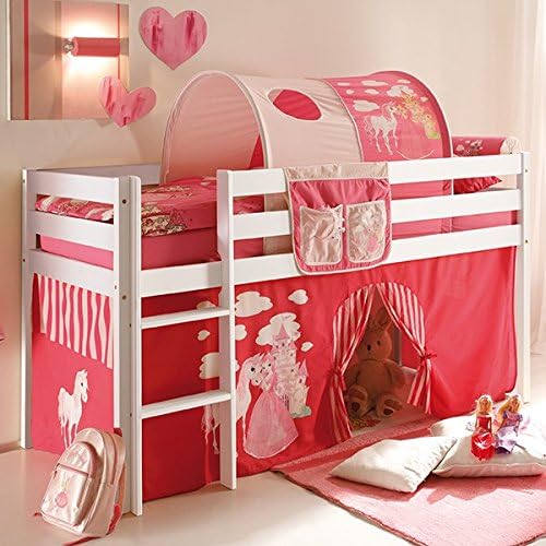 Jugendmobel24 De Tunnel Bett Tasche 100 Baumwolle Stofftasche Baldachin Dach Bettdach Himmel Fur Hochbett Spielbett Etagenbett Kinderbett Kinderzimmer Pink Amazon De Kuche Haushalt