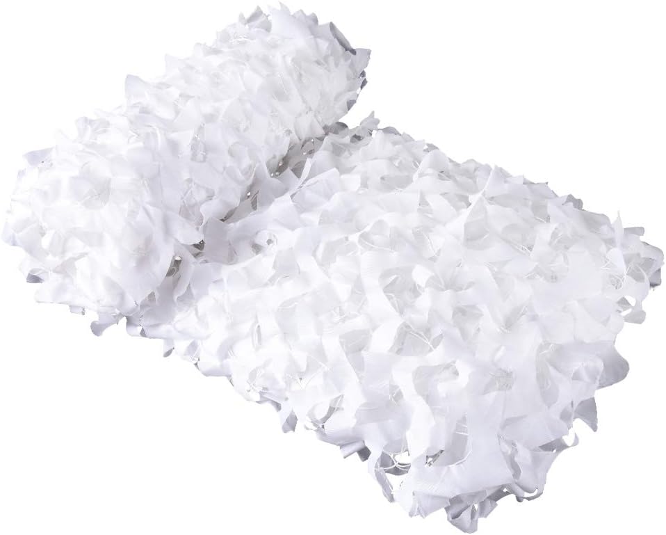 LOOGU Camo Netting Snow Camouflage Net for Military Garten Sunshade Shooting Camping Hunting Hide Army Fishing Christmas Party Decoration Shade Nets