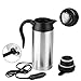 12V 750ml Stainless Steel Car Electric Heating Mug Drinking Cup Travel Kettle Water Boiler for Water Tea Coffee Milk