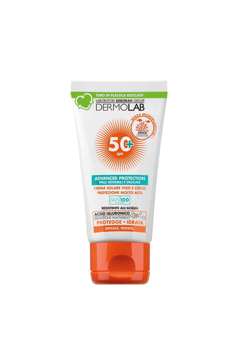 Dermolab - Face and Neck Sun Cream - Very High Protection SPF 50+ Waterproof - 50ml