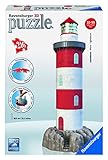 Ravensburger Coastal Lighthouse 216 Piece 3D Jigsaw Puzzle for Kids and Adults - Easy Click Technology Means Pieces Fit Together Perfectly