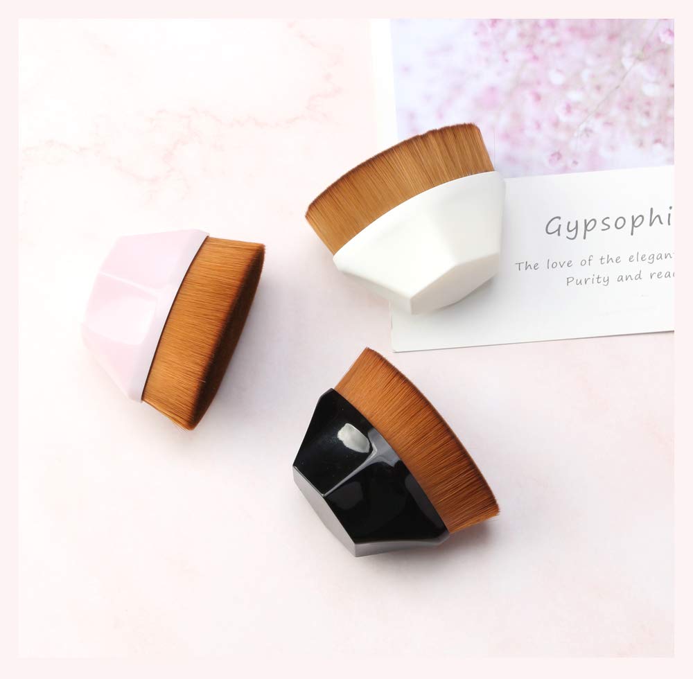 Tenmon Petal-Shaped Foundation Brush, Foundation Makeup Brush, Suitable for Mixed Liquid, Cream or Flawless Powder Cosmetics, Multifunctional Makeup Brush(Pink): Beauty