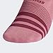 adidas Women's Superlite Super No Show Socks (6-Pair), Trace Maroon Pink/Mystery Ruby/White/Ash Pearl Pin, Medium