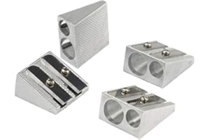 Cosmetic Pencil Sharpener Double Holes for Eyebrow Lip Liner Eyeliner Pencil School Office Supplies School Supplies 4Pcs Prof