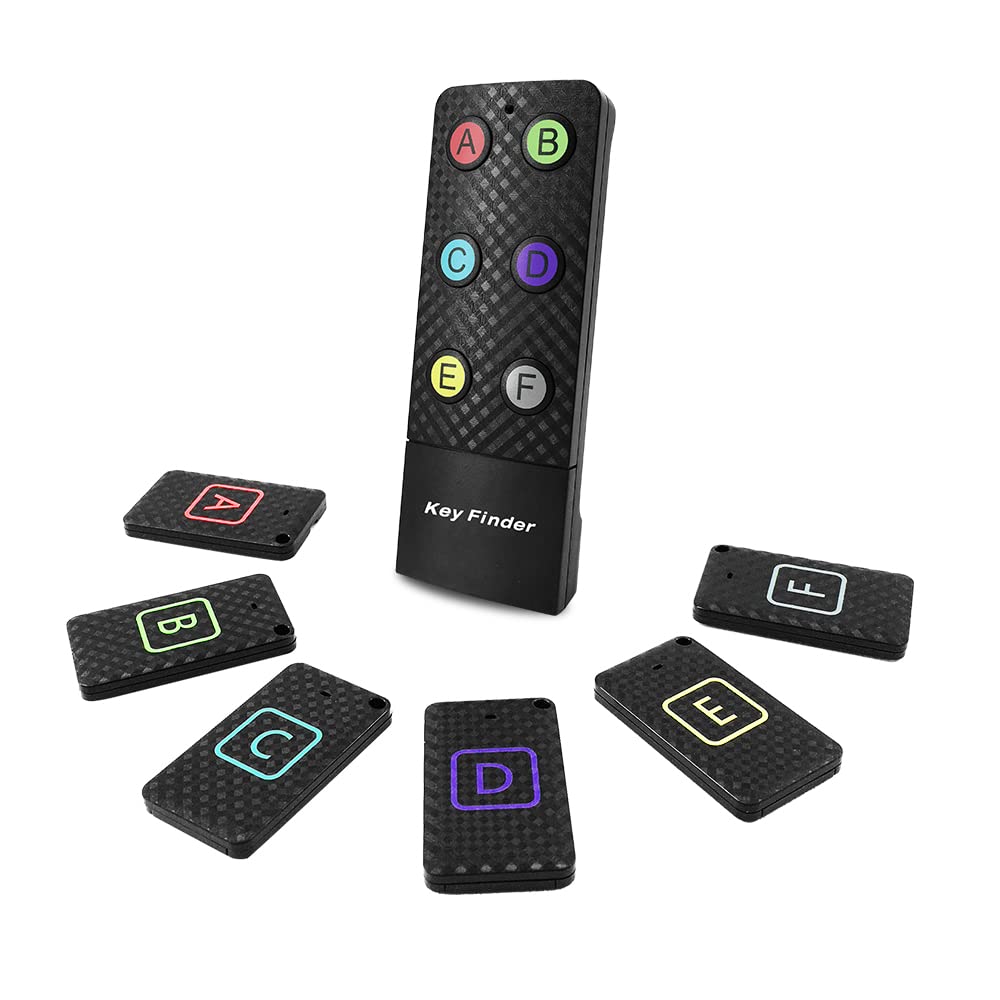 Key Finder with 6 Receivers & 1 Remote, Chlovoe Wireless Remote Control RF Item Locator Tracker for pet Wallet Phone Luggage