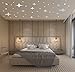Stars for Ceiling - Mirror Wall Stickers - Mirror Stars Wall Decals - 3D Mirror Wall Décor - Peel and Stick