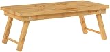 SONGMICS Bamboo Laptop Desk Foldable Bed Table 5 Angles 72x21-29x35 cm view 4