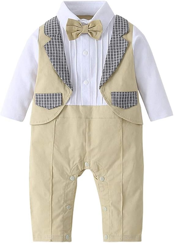 Amazon Co Jp 男の赤ちゃんのワンピーススリーパークラバットジャンプスーツグリッドスリープ プレイロンパースベビーシャワー 服 ファッション小物 Amazon Co Jp 男の赤ちゃんのワンピーススリーパークラバットジャンプスーツグリッドスリープ プレイロンパースベビーシャワー 服 ファッション小物