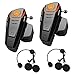 Baile Bluetooth Headset for Motorcycle Helmet Intercom interphone walkie-Talkie for Motorcycle Motorbike Intercom Up to 3 Riders Within 1000m (2 Pack)