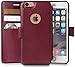 LUPA Legacy Compatible with i-Phone 7 Wallet Case, Durable and Slim, Lightweight with Classic Design & Ultra-Strong Magnetic Closure, Faux Leather, Burgundy, for i-Phone 7 (2016)