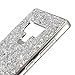 Ranyi Galaxy Note 9 Case, Full Body Glitter Sparkle Bling Shiny Rhinestone Design Slim Electroplated TPU Bumper Shock Absorbing Protective Case Cover for Samsung Galaxy Note 9 (2018), Silver