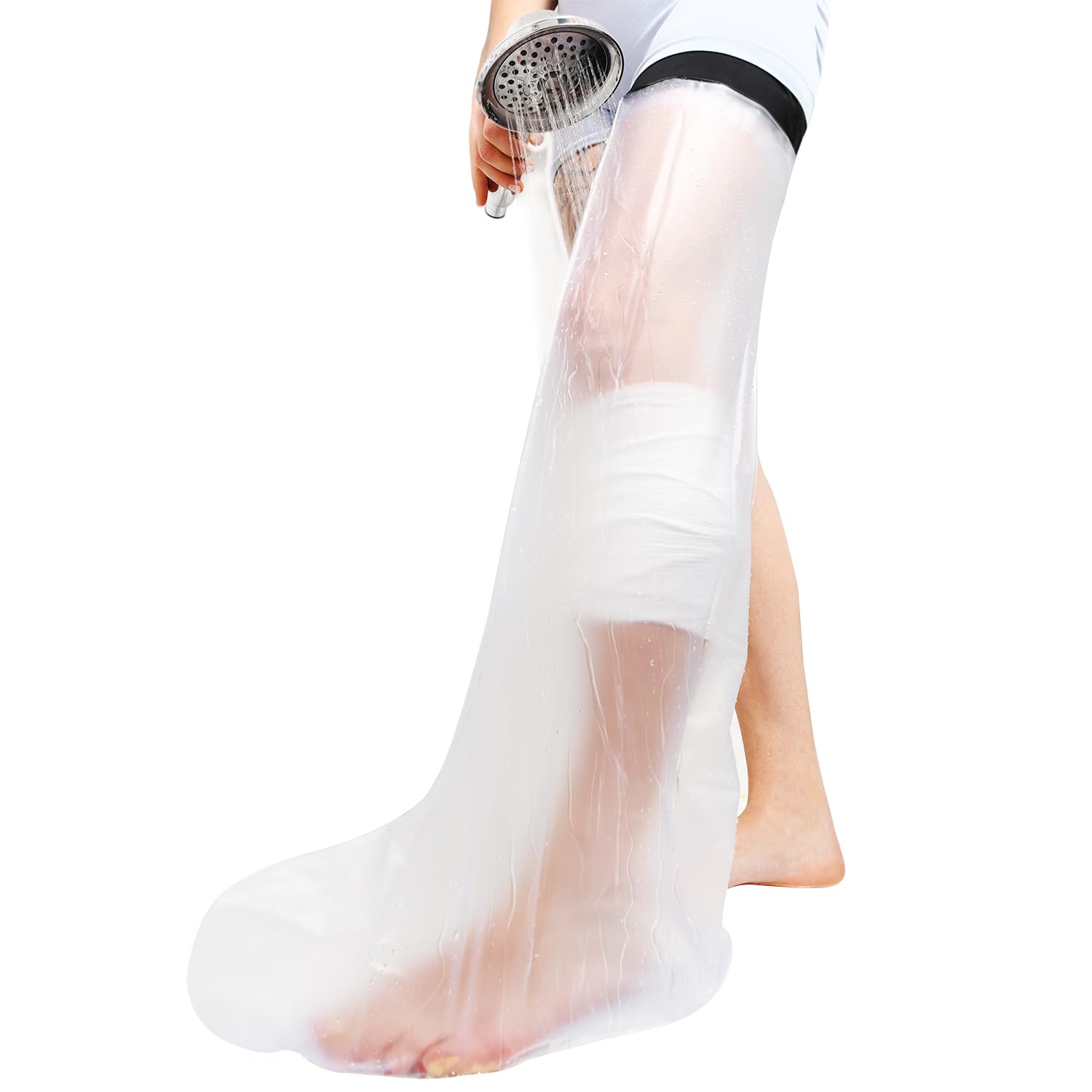 Photo 1 of ***2 PACKS***SEALCUFF Cast Covers for Shower Leg Adult, Waterproof Cast Protector Cover for Broken Leg Ankle Foot, Reusable Cast Bag for Showering, Non Slip Transparent Protectors for Bandage Wounds Burns***2 PACKS***