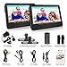 WONNIE 10.5 Portable Dual DVD Players with Two Mounting Brackets, 1024x800 HD LCD TFT, USB/SD/MMC Card Readers, Built-in 5 Hours Rechargeable Battery, Stereo Sound, AV Out & in (1 Player + 1 Screen)