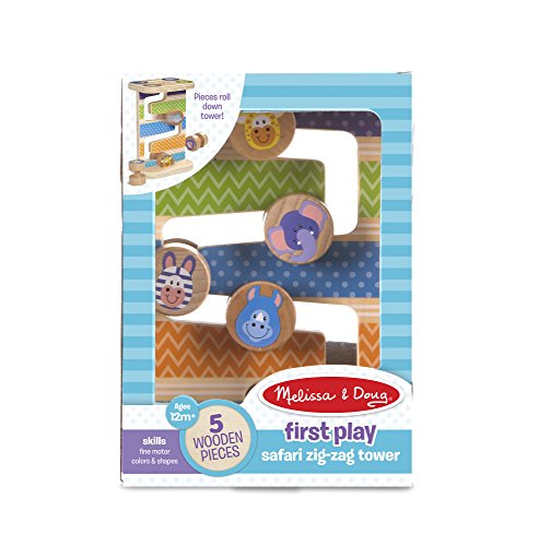 Melissa & Doug Safari Zig-Zag Tower Early Development Toy