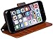 SafeSleeve SS-6L EMF Radiation and RFID Blocking Wallet Case for The iPhone 6/6S, Genuine Leather