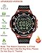 Upgraded T7 Electronic Fitness Tracker Digital Sports Bluetooth Smart Watch Waterproof Pedometer Remote Camera Call or Message Notification Reminder for iOS Android Smartwatch Men Waterproof (Orange)