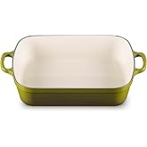 Le Creuset Enameled Cast Iron Rectangular Roaster, 5.25 qt., Olive | 5.25 qt. (9.8" x 13")