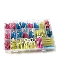 fotag 250 pcs surtido de aislado termorretráctil Wire Crimp impermeable conector Terminales Marino Set Kit