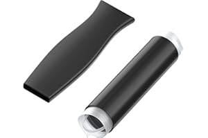 REIDEA Pot Handle Heat Insulation Silicone Cover, Silicone Cast Iron Handle Cover with Enhanced Grip, Suitable for Handles with Diameter 0.6 in - 1.38 in (Black, 1 Pack)