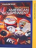 Pearson Texas, Magruder's American Government, Teacher's Edition, c. 2016, 9780133323245, 0133323242