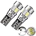 Gezan(TM) 2pcs T10 501 158 W5W 5630 LED 6 SMD Canbus Error Free White High Power Car Auto Interior Side Wedge Light Bulb 12V 6500K